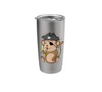 Pirate Monkey with Pirate Hat Eye Patch and Banana Stainless Steel Insulated Tumbler