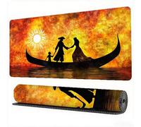 Pirate Mouse Pad 700 x 300 x 3 mm XXL Desk Mat Boat Mouse Mat, Extended Japanese Mousepad, Large Desk Pad with Non-Slip Base and Stitched Edge Office Accessories for Home Gaming Work Laptop, Model115