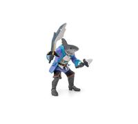 Pirate mutant shark figurine