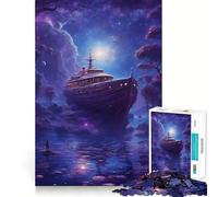 Pirate Mysterious Jigsaw Puzzles for Adults 1000 Pieces Clear Logic Toy Quiet Hobby Perfect Cut Stylish Gift (38x52cm)