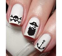 Pirate Nail Art Decal Sticker - Sailing Theme