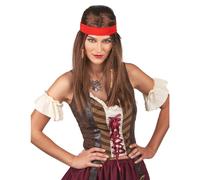 Pirate or hippie wig with adult bandana