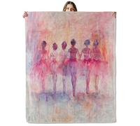 Pirate Parrot and Treasure Throw Blanket for Girls Boys Kids Adults, 50x60 in, Cozy Flannel Blanket for Bedroom, Camping, Couch, Room Decor, Fuzzy Warm Soft Gifts Ballet