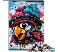 Pirate Parrot Jigsaw Puzzles for Adults 1000 Piece Puzzles for Adults Brain Teaser & Home Decor, Perfect size : 26x38cm