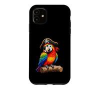 Pirate Parrot Rainbow Bird Case for iPhone 11