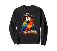 Pirate Parrot Rainbow Bird Sweatshirt