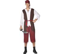 amscan (PKT) (9911035) Adult Mens Pirate Pete Costume (Extra Large)