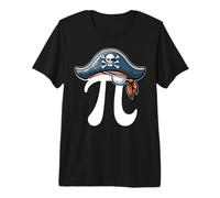 Pirate Pi Day Funny Math Teachers Students Mathematicians Premium T-Shirt