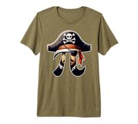 Pirate Pi Day Funny Math Teachers Students Mathematicians Premium T-Shirt