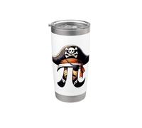 Pirate Pi Day Funny Math Teachers Students Mathematicians Stainless Steel Insulated Tumbler