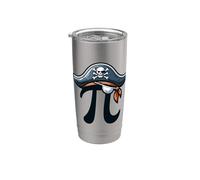 Pirate Pi Day Funny Math Teachers Students Mathematicians Stainless Steel Insulated Tumbler