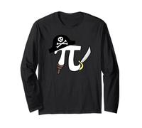 Pirate Pi Funny Pirate Pi Math Pi Pun Long Sleeve T-Shirt