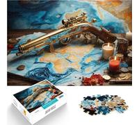 Pirate Pistol Gun1000 Piece Jigsaw Puzzles for teenagers Jigsaw Learning Educational Toy is ideal as gifts for the whole family 38x26cm