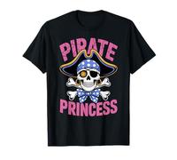 Pirate Princess Cute Skull and Crossbones with Fun Bandana T-Shirt
