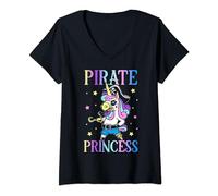 Pirate Princess Pirate's Daughter Pirate Girl V-Neck T-Shirt