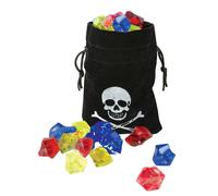 Pirate purse with faux gemstones