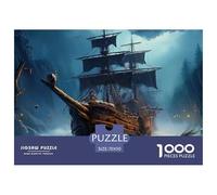 Pirate Puzzles 1000 Piece Puzzle Classic Educational Games Beautiful Decoration PuzzleChallengingpirate PuzzlesColourfulFun Activity for Home100% Recvcled Cardboard70x50cm/1000pcs