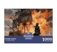 Pirate Puzzles for Adults 1000 Piece Puzzlespirate for Adults Educational Challenge Fun Activity for Home Beautiful Decoration Puzzle100% Recvcled Cardboard38x26cm/1000pcs
