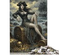 Pirate Queen Treasure Coast Jigsaw Puzzle 300 Pieces, Family Game