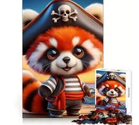 Pirate Red Panda 1000 Pieces Jigsaws Adults Puzzles Gifts Strong Logic Toy Soothing Play Clear Edge Heartfelt Gift (38x26cm)