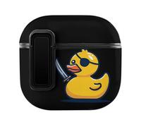Pirate Rubber Ducky Hard Shell Case Skin Accessories Cover with Secure Lock Clip Compatible with AirPods 4