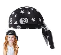 Pirate Scarf | Motorcycle Bandana Scarf,Sweat-Wicking Skull,Breathable Helmet Liner, Drying Hat For Men Women Sports Training Outdoor, b, L