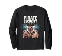 Pirate Security for Mermaid Funny Dad Brother Long Sleeve T-Shirt