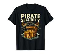 Pirate Security Funny Treasure Chest Crossed Swords Humor T-Shirt