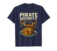 Pirate Security Funny Treasure Chest Crossed Swords Humor T-Shirt