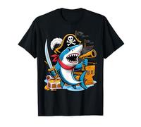 Pirate Shark Boys Halloween T-Shirt