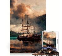 Pirate Ship 1000 Pieces Jigsaws Adults Puzzles Memory Training Restful Escape Flawless Cut Xmas Surprise size 38x26cm