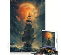 Pirate Ship Adventures 1000 Piece Jigsaws for Adults Puzzle Strengthen Memory Warm Time Clean Edge (50x75cm)