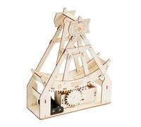 Pirate Ship Assembly Kit, Wooden Construction Material Science Experiment Portable Style, for Primary, Secondary School Project, Kids, Daily Use