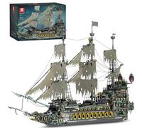 Pirate Ship Building Blocks, 5865 Pieces Flying Dutchman Large MOC Construction Kit, Sailing Ship Toy Model Creative Gift for Adult Collections Enthusiasts