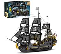 Pirate Ship Building Blocks Kits, Black Pearl Pirate Ship Model Construction Set to Build, MOC Creative Gift for for Kids Adult Collections Enthusiasts - 4708 Pieces