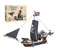 Pirate Ship Building blocks Set - 366 PCS Sailing Ship Bricks Kit, Collectible Sailboat Model, Home Office Decor, DIY Fantasy Nautical Toy, STEM Education Toy, Creative Gift for Adult Teen