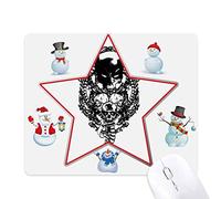 Pirate Skeleton Decoration Pattern Christmas Snowman Family Star Mouse Pad