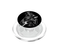 Pirate Skeleton Guitarist Rock Music Art Illustration PopSockets PopGrip for MagSafe