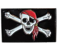 Pirate Skull and Cross Bones Enamel Lapel Pin Badge Brooch