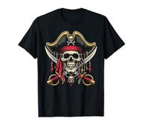 Pirate Skull Cross Swords Buccaneer Freebooter T-Shirt