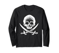 Pirate Skull Crossed Swords Long Sleeve T-Shirt