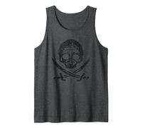 Pirate Skull Crossed Swords Tank Top