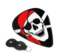 Pirate Skull Printed Guitar pick Guitar Plectrums for Acoustic Guitar Electric Guitar Bass Guitar - Guitar Accessories - 6 Pack 0.96mm