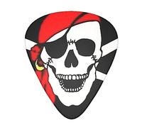 Pirate Skull Printed Guitar Picks Personalized Guitar Plectrums 12 Pcs For Acoustic Guitar Electric Guitar And Bass Bulk Guitar Pick One Size