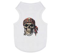 'Pirate Skull With Bandana' Pet Dog/Cat T-Shirt (PT00138185)