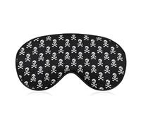 Pirate Skulls Unisex Light-Blocking Eye Mask Sleep Mask Suitable for Naps at Home, in The Office, and on Airplanes