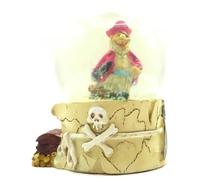 Pirate Snow Globe with Red Coat and Cutlass 8.5 CM Shabby Chic Gift