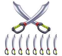 Pirate Sword for Kids, 10PCS 27.6 Inch Funny Inflatable Swords, Safe Plastic Blow up Swords with Valve for Party Supplies Cosplay Toy Props Halloween Party, sports