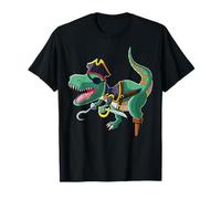 Pirate T-Rex Gift Boys Girls Kids Dinosaur Pirate Captain T-Shirt