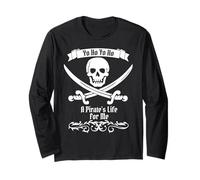 Pirate T Shirt Men Women Kids Yo Ho A Pirate's Life for Me Long Sleeve T-Shirt